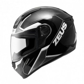 Casco Zeus 811 AL6 Matte Negro/Blanco